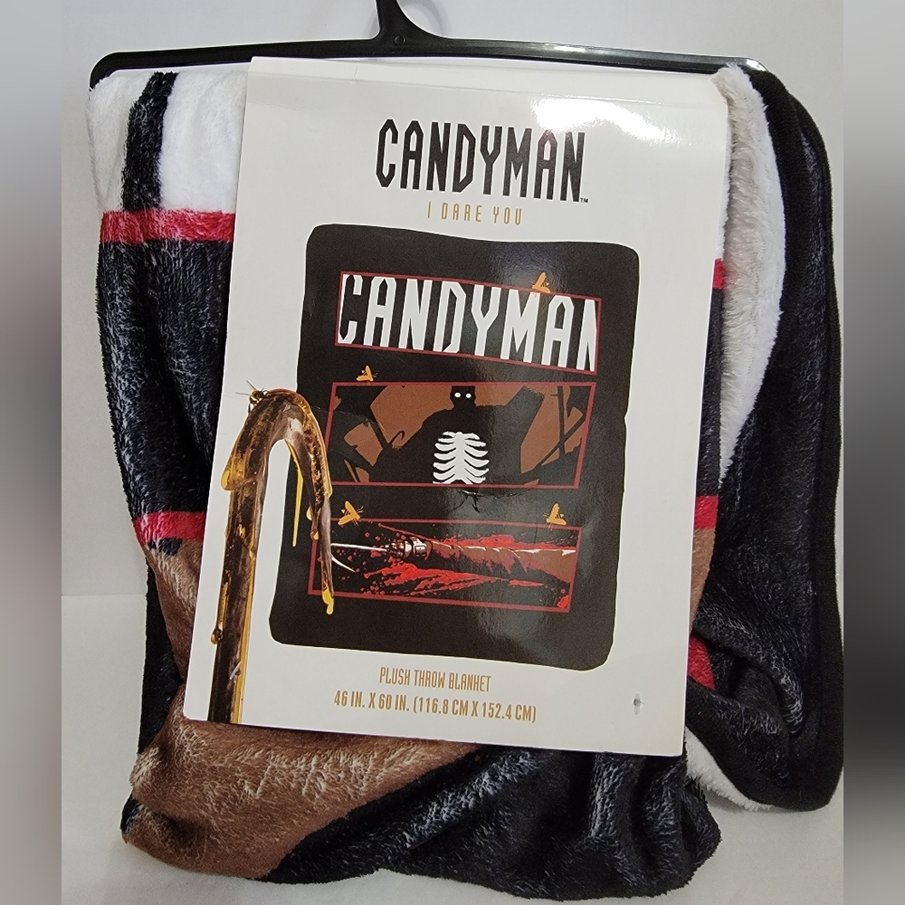 Candyman Horror Movie Plush Throw. New Halloween Tony Todd